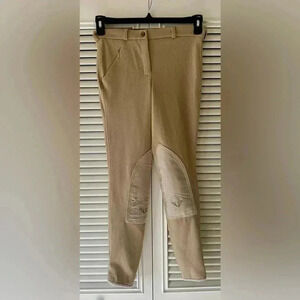 Tuff Rider Ladies Khaki Horse Riding Equestrian Breeches Beige SZ 26